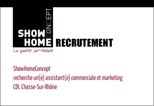 ShowHomeConcept recherche son assistant(e) commerciale et marketing