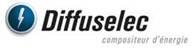 Signature logotype Diffuselec, leader de l'écalirage LED