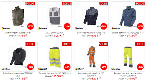 sélection de soldes veditex