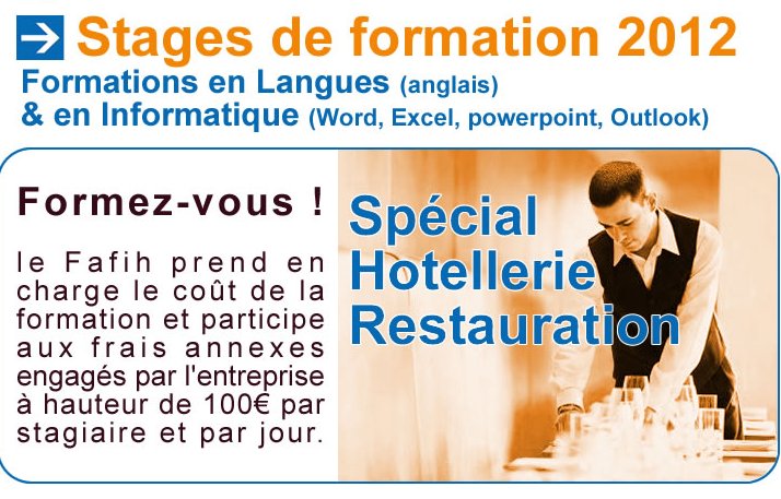 Stages de formation pour apprendre l’Anglais Spécial Hôtellerie Restauration