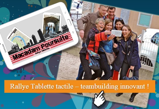 Team building innovant avec Macadam Poursuite, le rallye tablette