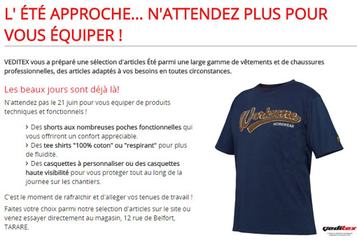 teeshirt professionnel