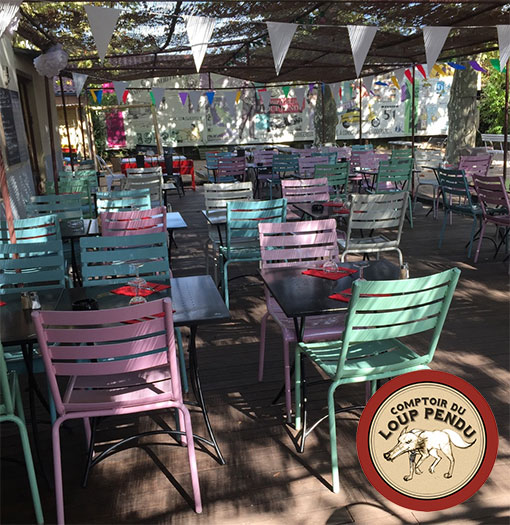 Terrasse du Comptoir du Loup pendu