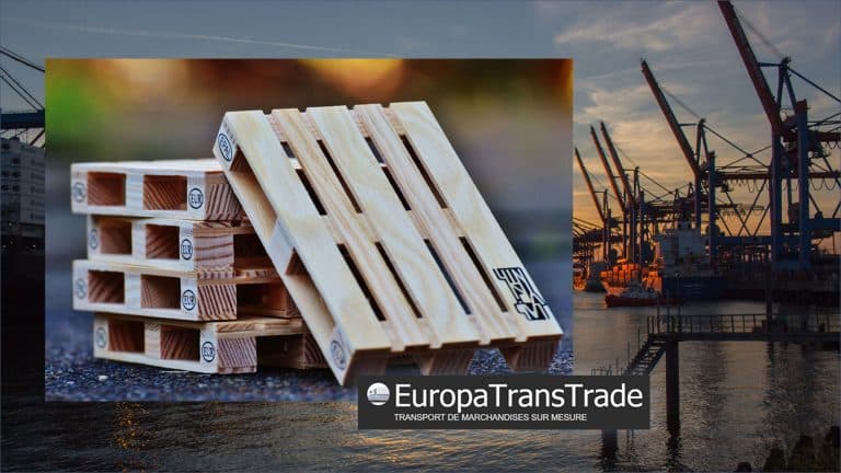 Palettes en bois pour le transport industriel