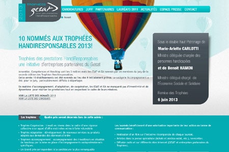 Trophées HandiResponsables GESAT 2013 : trois établissements de Rhône-Alpes sont nommés