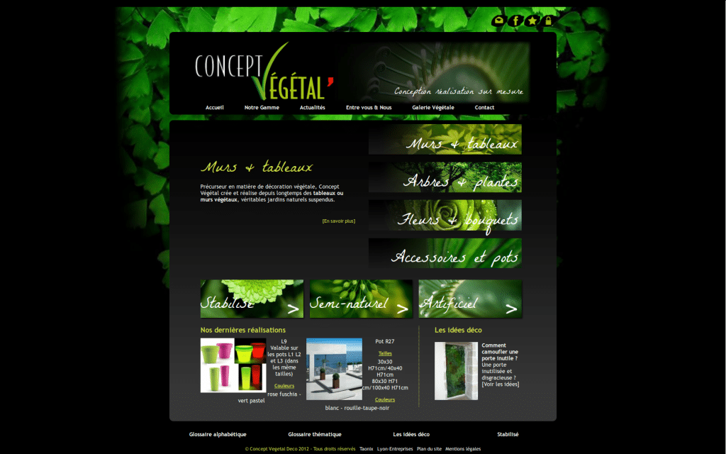 Un nouveau site internet pour Concept Végétal, le leader de la plante stabilisée en France