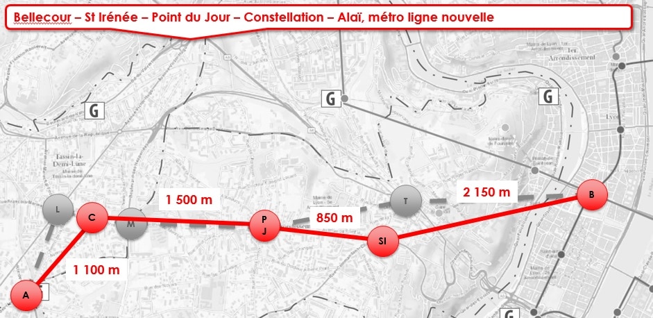 Une nouvelle ligne de métro pour décongestionner l’Ouest lyonnais : a minima, un milliard d’euros d’investissements…
