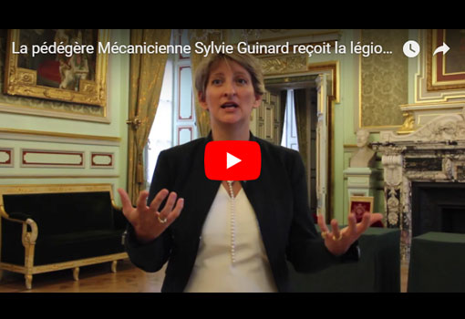Vidéo portrait : la pédégère mécanicienne Sylvie Guinard reçoit la Légion d’Honneur