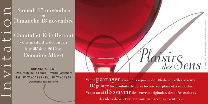 Week End du Beaujolais nouveau : invitation au Domaine Albert